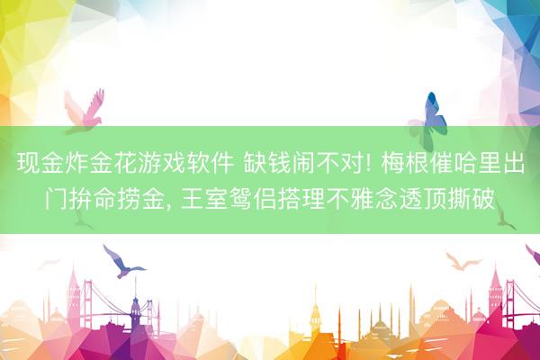 现金炸金花游戏软件 缺钱闹不对! 梅根催哈里出门拚命捞金， 王室鸳侣搭理不雅念透顶撕破