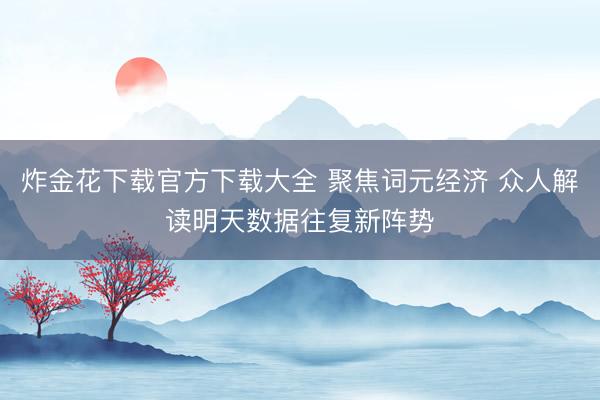 炸金花下载官方下载大全 聚焦词元经济 众人解读明天数据往复新阵势