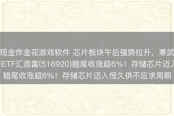 现金炸金花游戏软件 芯片板块午后强势拉升，寒武纪大涨超7%！芯片ETF汇添富(516920)翘尾收涨超6%！存储芯片迈入恒久供不应求周期